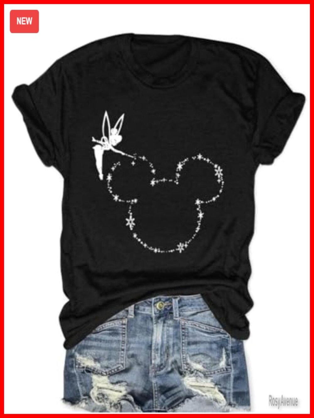 Magic Kingdom Castle Boho Tee Short Sleeve Cotton Blend